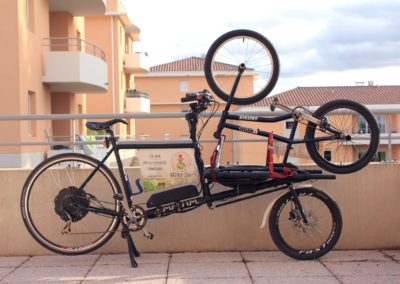 Un exemple de ce qu'on peut faire avec un vélo cargo!