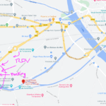 Carte du lieu de rendez-vous : parking des neufs écluses de Fonseranes