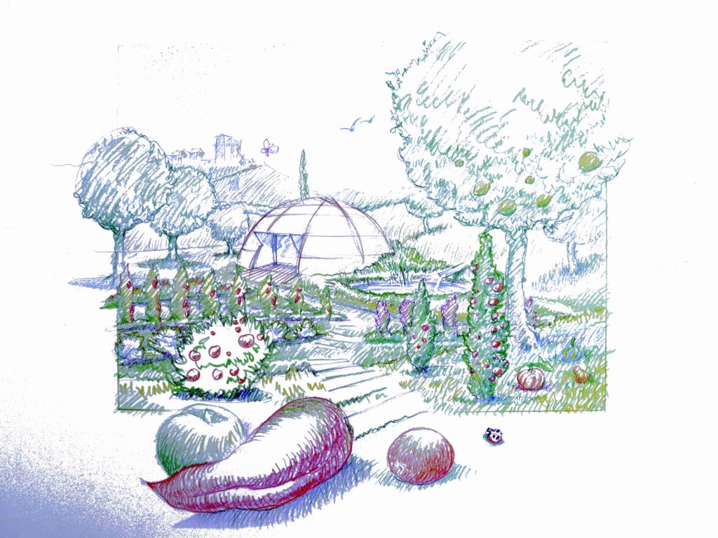dessin utilisé dans un design en permaculture