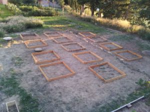 photo d'un jardin avant un design en permaculture