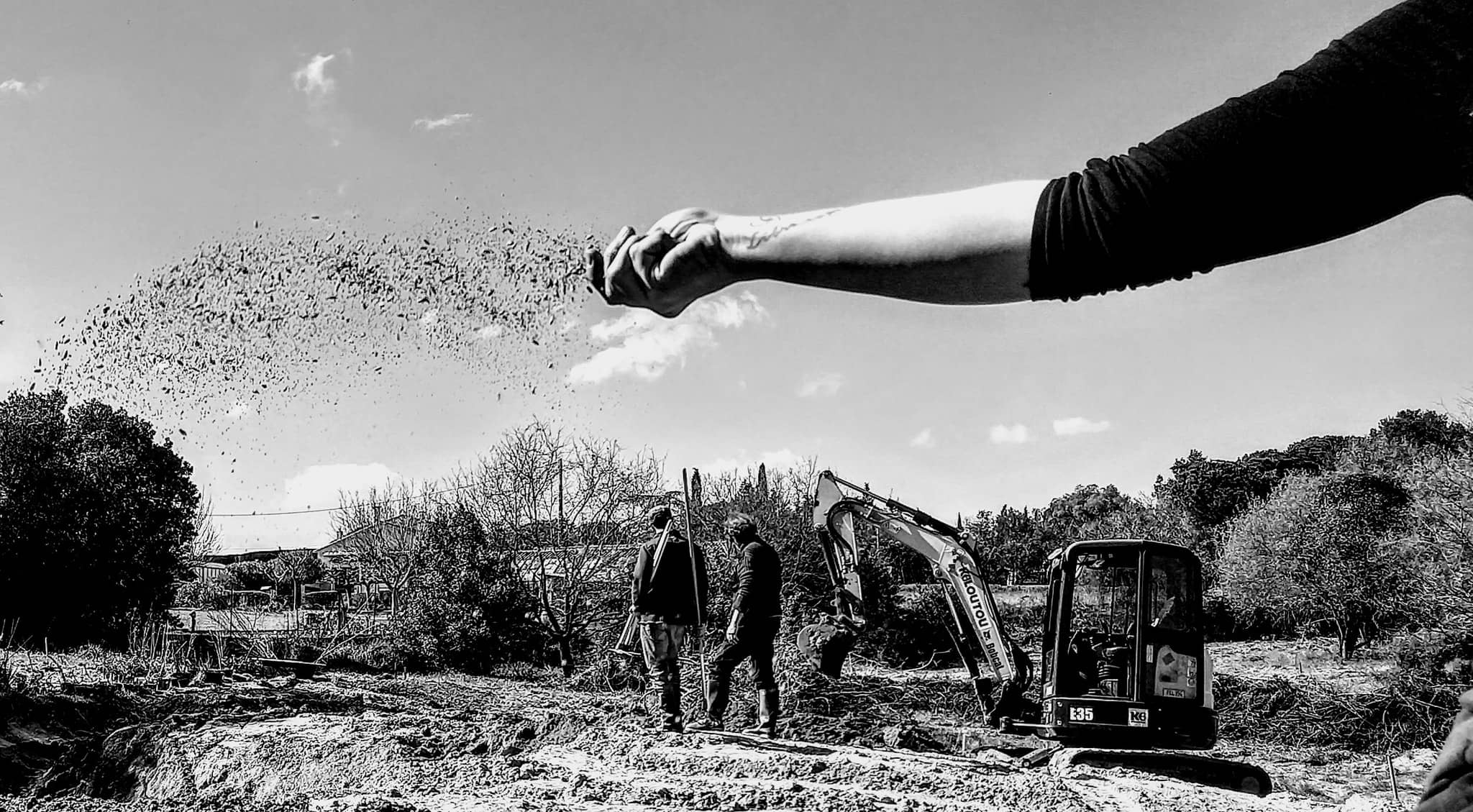 chantiers participatifs en permaculture, à l'Oasis de Béziers