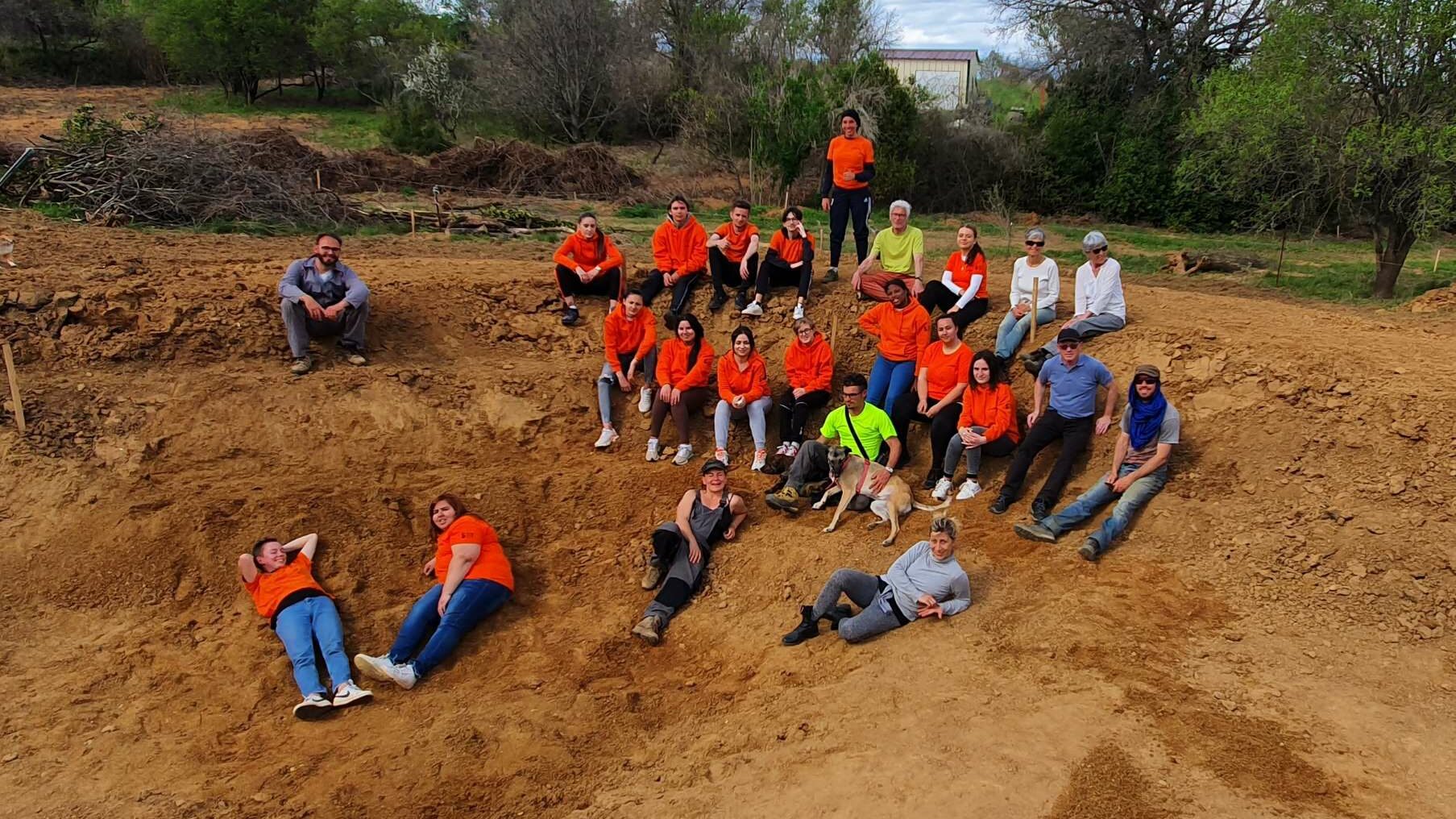 chantiers participatifs en permaculture, à l'Oasis de Béziers