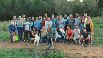 chantiers participatifs en permaculture, à l'Oasis de Béziers